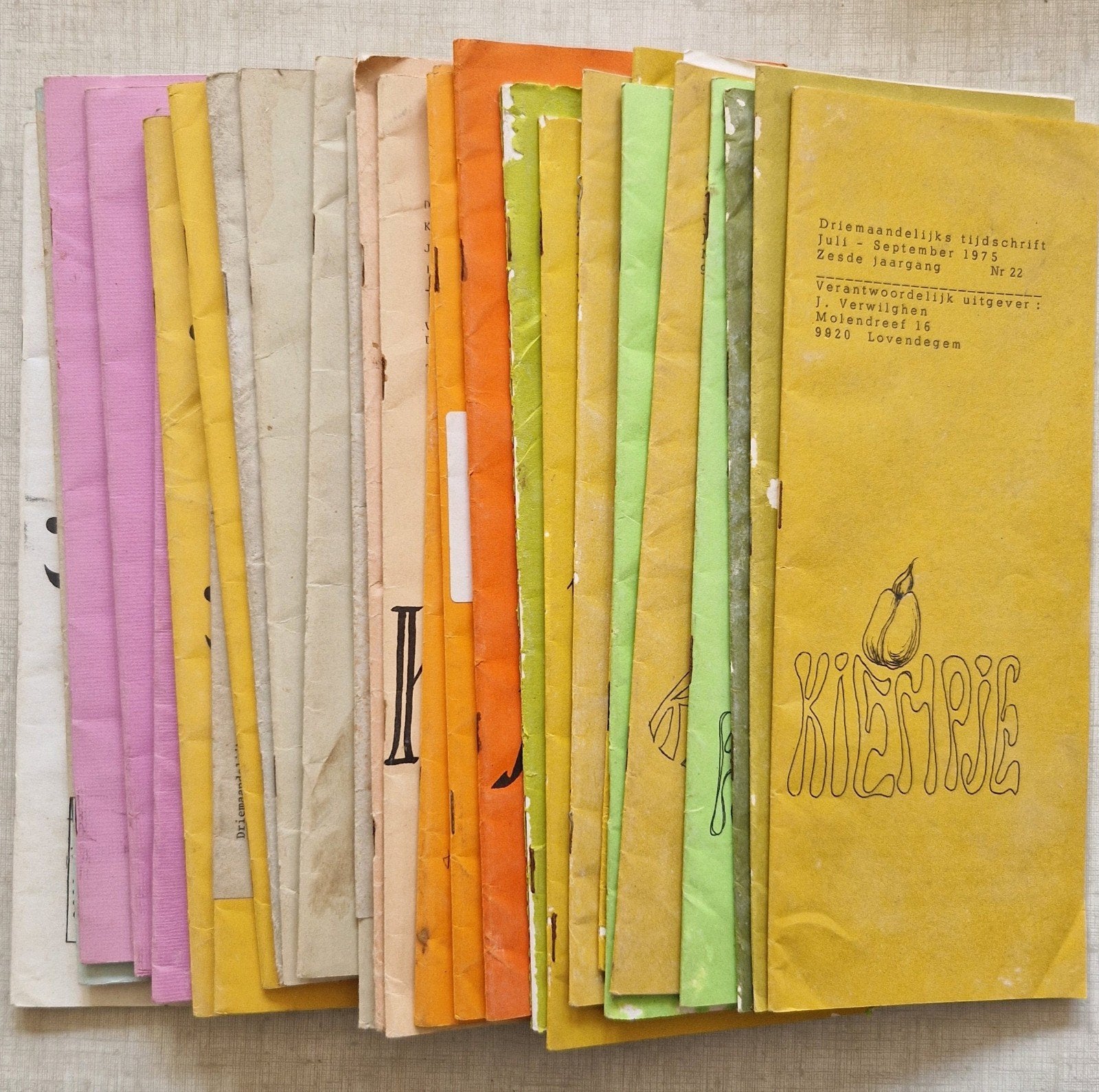 Kiempje tijdschriften 1975 1986, Collections, Envoi, 1960 à 1980, Journal ou Magazine
