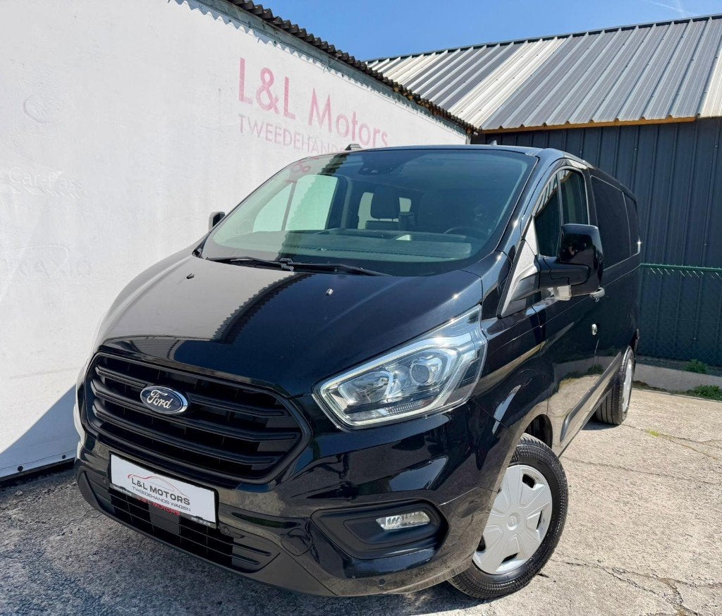 Ford Transit Custom 2.0d Dubbel Cabine 6Plaats*Automaat*BTW, Dealer onderhouden, Stof, 1995 cc, Euro 6