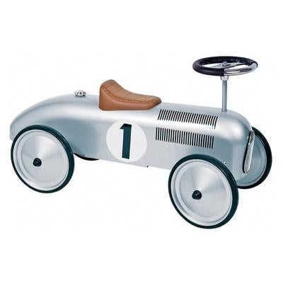 Pedal Car zilver kleurige trap metalen auto SALE SALE SALE, Verzamelen, Overige Verzamelen, Nieuw, Ophalen of Verzenden