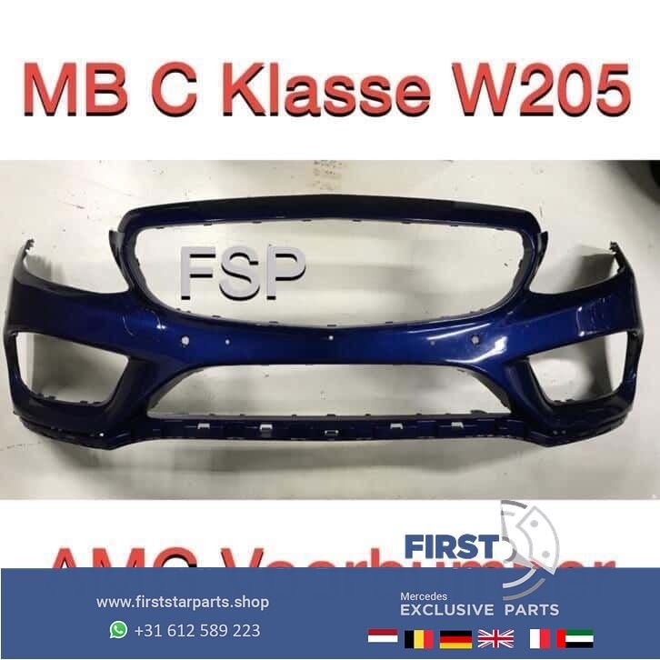 W205 43 AMG Voorbumper Mercedes C Klasse 2014-2018 C43, Utilisé, -, Avant, -