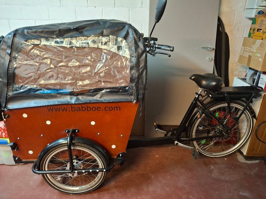 Elektrische bakfiets Babboe Big-E, Fietsen en Brommers, 4 kinderen of meer, Gebruikt, Elektrisch, Trommelrem