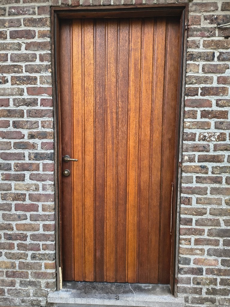 buitendeur meranti, Ophalen, Gebruikt, Buitendeur, 200 tot 215 cm