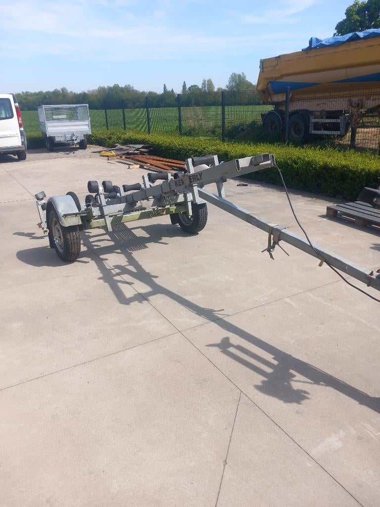 Boot trailer, Watersport en Boten, Ophalen, Gebruikt, Minder dan 6 meter, Minder dan 1500 kg