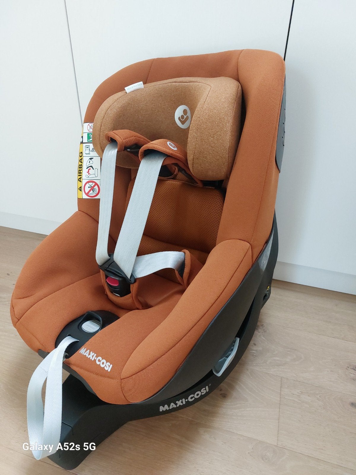 Maxi-cosi Mica Pro Eco authentic cognac, Ophalen, Verstelbare rugleuning, 0 t/m 18 kg, Zo goed als nieuw