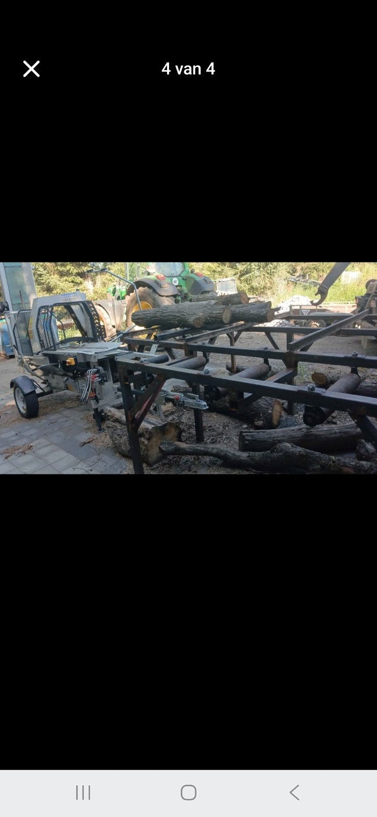 zaagkloofmachine lumag, Tuin en Terras, Brandhout, Ophalen of Verzenden, Stammen