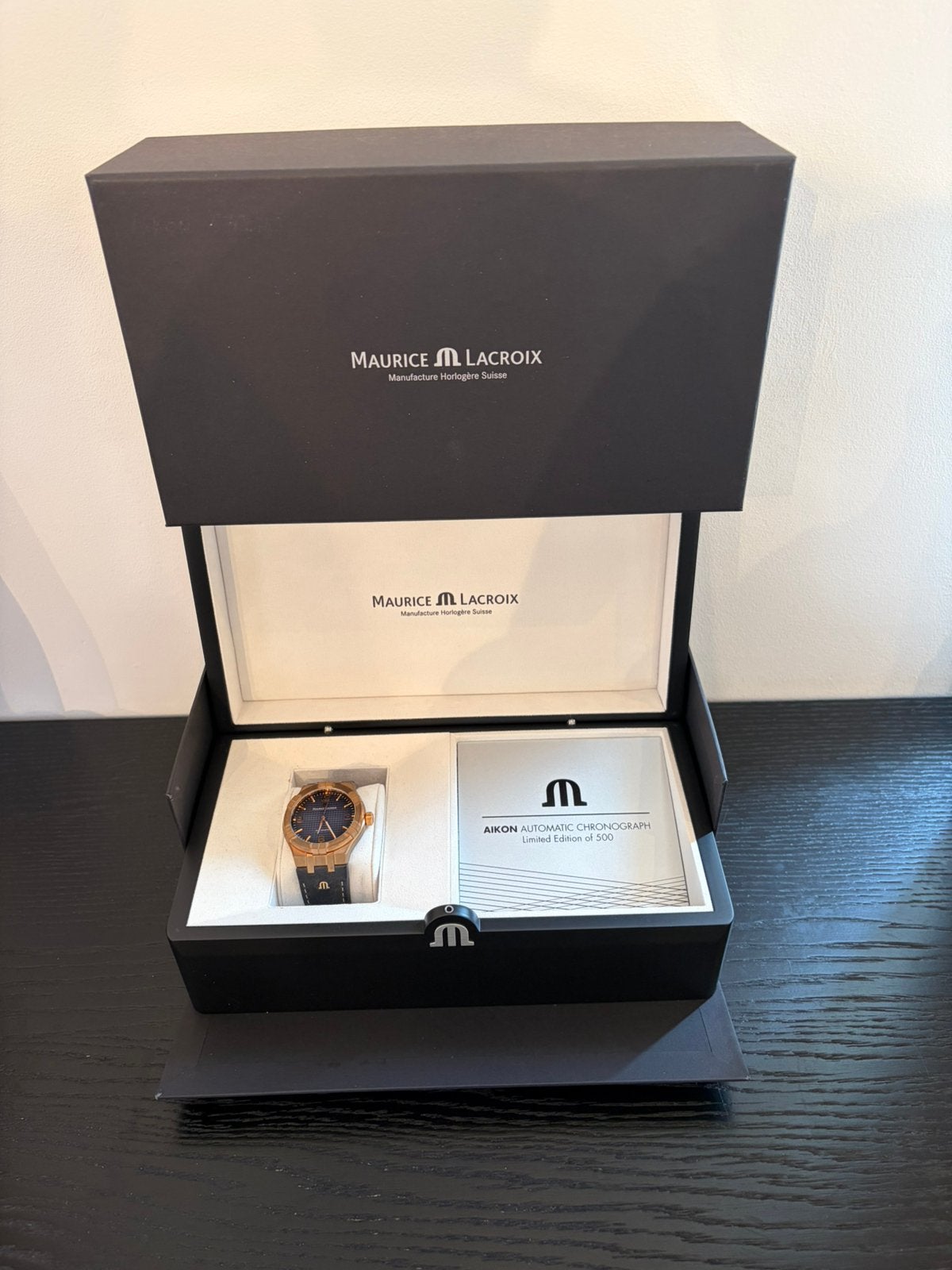 Montre Maurice Lacroix Aikon Bronze serie limitée 1/500, Autres marques, Cuir, Acier, Enlèvement