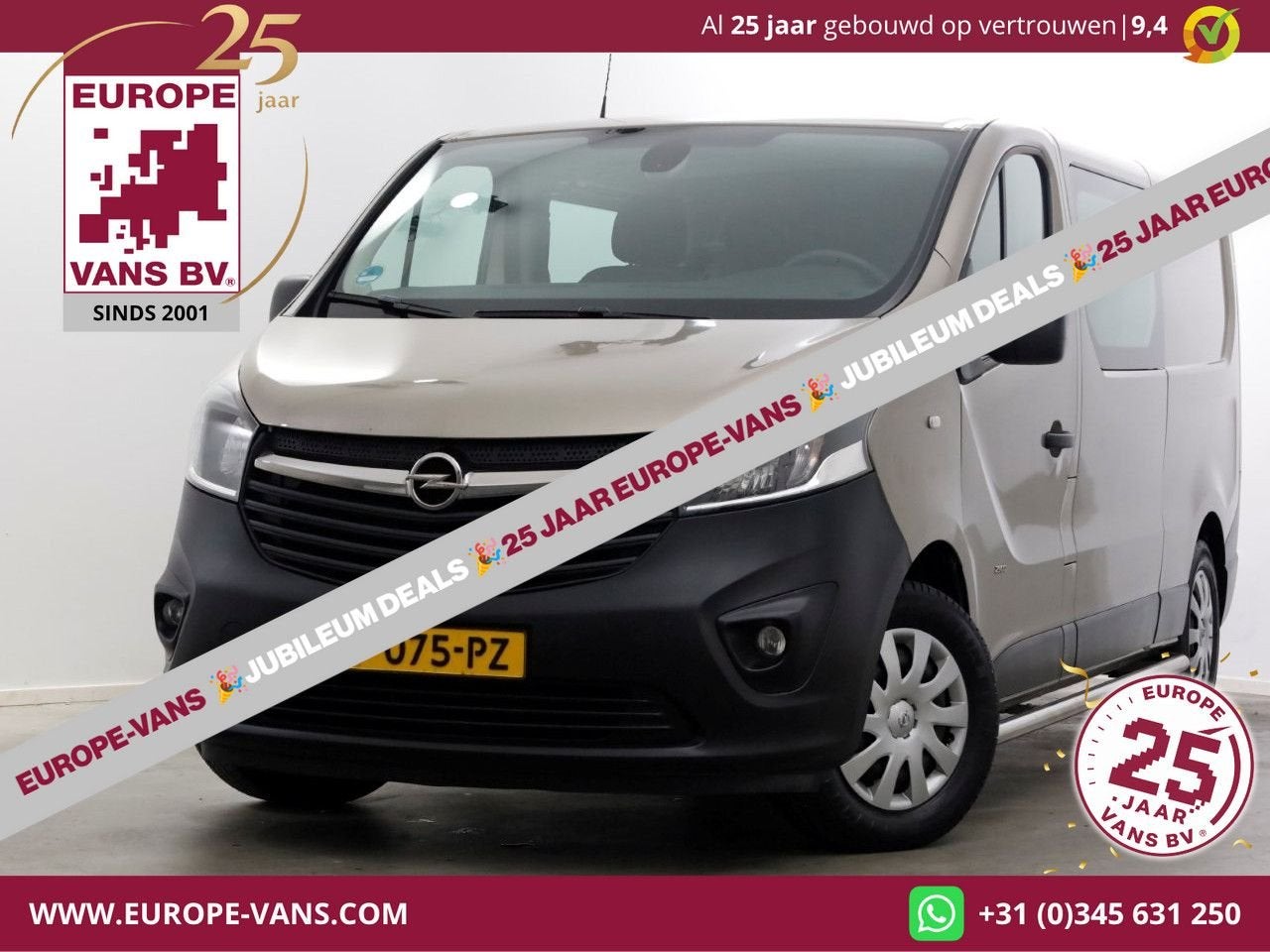 Opel Vivaro 1.6 CDTI 125pk E6 L2H1 D.C. Edition Airco/Navi/C, Beige, Onderhoudsboekje, Te koop, Electronic Stability Program (ESP)