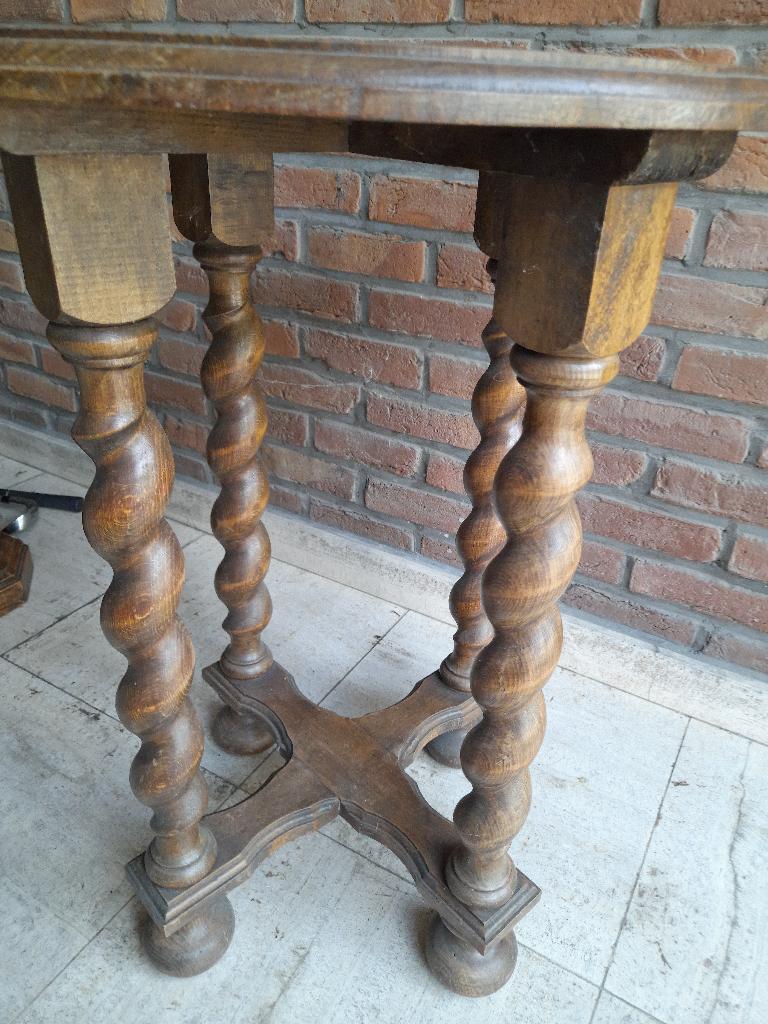 Bijzettafeltje, Enlèvement, Utilisé, Rond, Bois