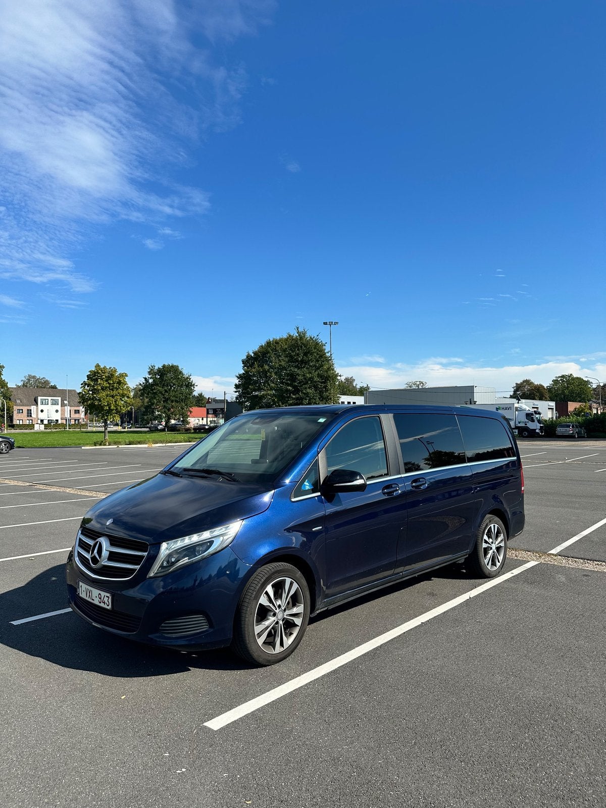 Mercedes v-klasse 250, Autos, Cuir, Noir, Diesel, Automatique