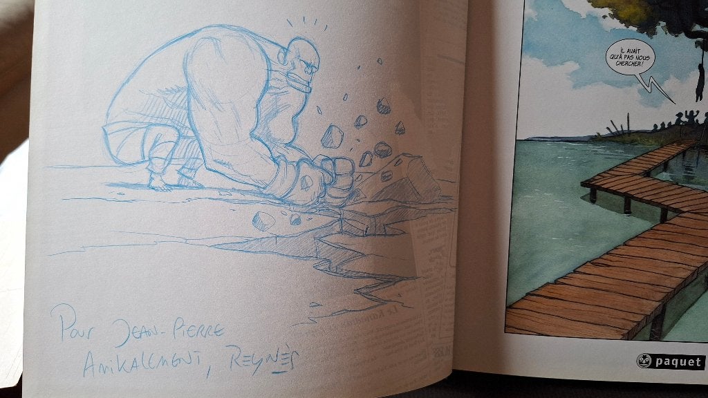 BD Mathieu Reynes Banana Fight Dedicace No Harmony, Verzenden, Eén stripboek, Zo goed als nieuw, Reynes