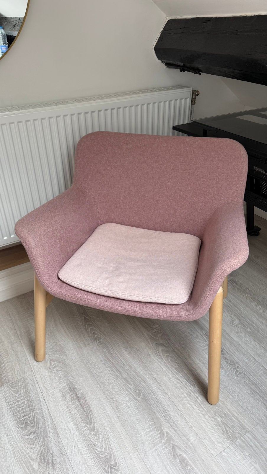 Fauteuil ikea rose, Enlèvement, Utilisé, Une personne