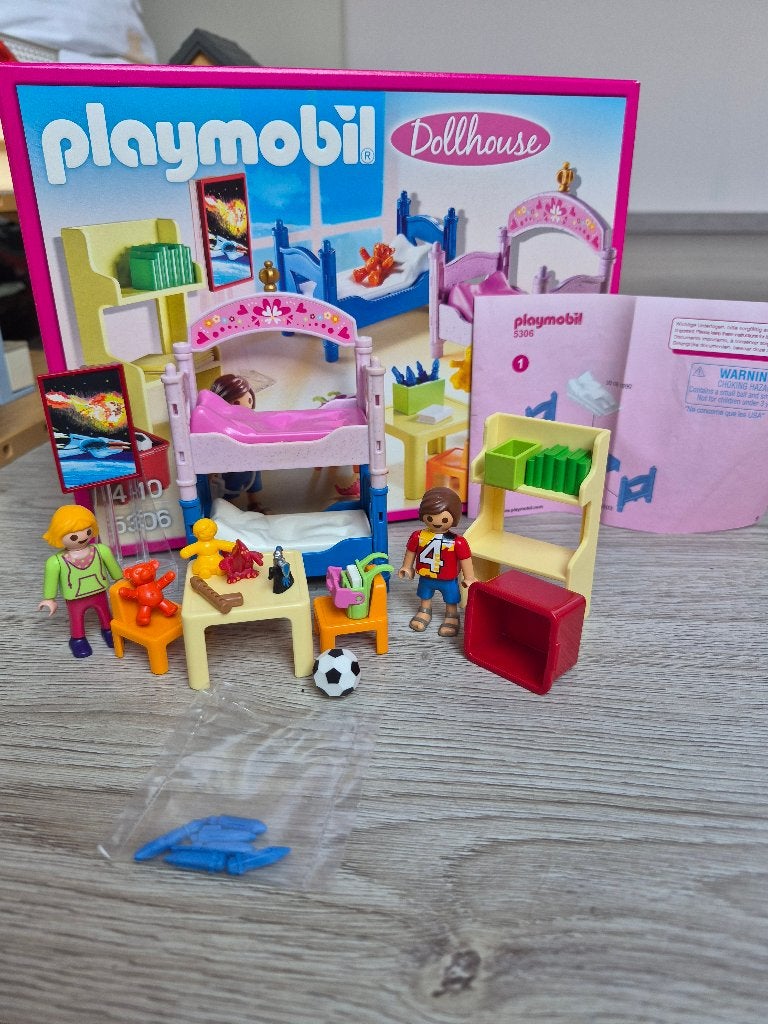 Playmobil Dollhouse: Kinderkamer met Stapelbed (set 5306), Kinderen en Baby's, Speelgoed | Playmobil, Ophalen, Complete set, Overige typen