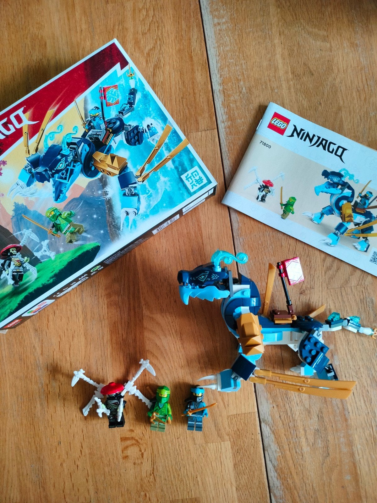 Lego Ninjago 71800 Nya's water dragon EVO, Lego, Ophalen of Verzenden, Zo goed als nieuw, Compleet