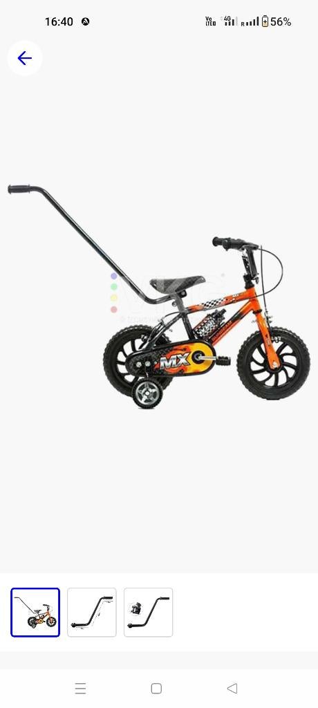 Duwbeugel voor kinderfiets, Ophalen, Zo goed als nieuw, Duwstang