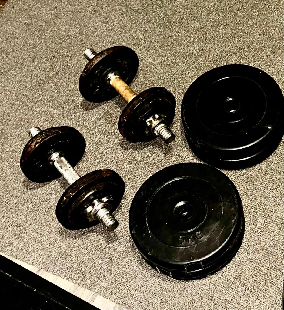 Dumbells 40kg, Sport en Fitness, Fitnessmaterialen, Ophalen of Verzenden, Zo goed als nieuw