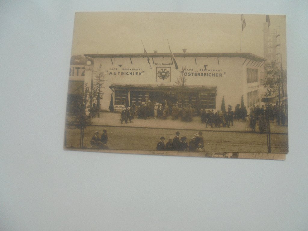 brussel- expo 1935 -restaurant autrichien, Verzamelen, Verzenden, 1920 tot 1940, Ongelopen, Brussel (Gewest)