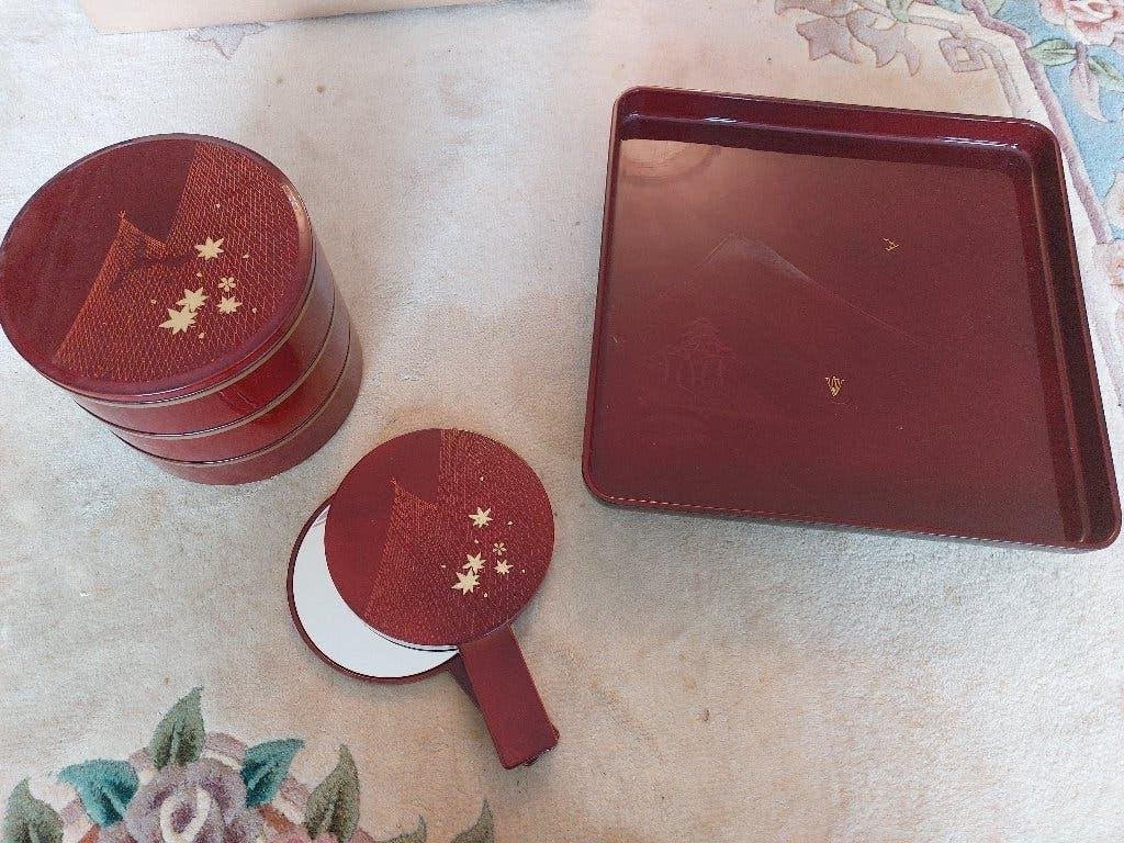 Japanse Melarti make-up set, Ophalen, Gebruikt, Rood, Accessoires