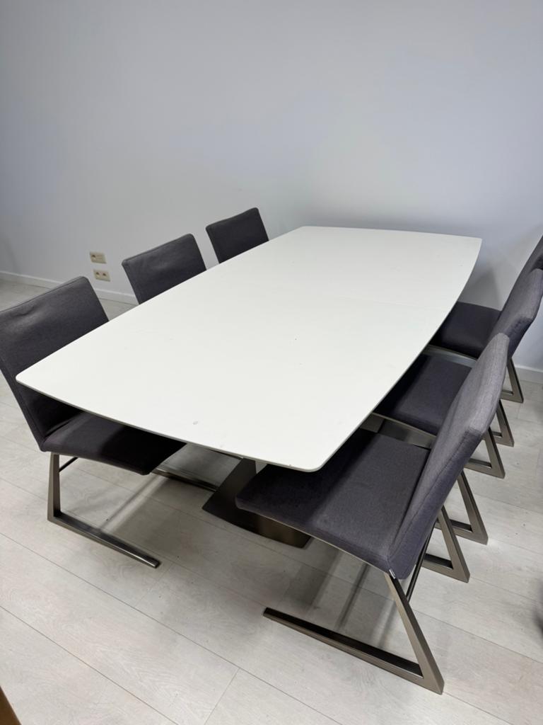 Tafel met stoelen BoConcept, Ophalen, Gebruikt, 200 cm of meer, 50 tot 100 cm