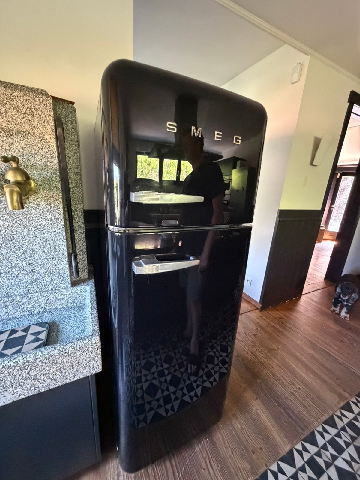 Smeg koelkast en diepvries, Elektronische apparatuur, Ophalen, Gebruikt, 200 liter of meer, 160 cm of meer