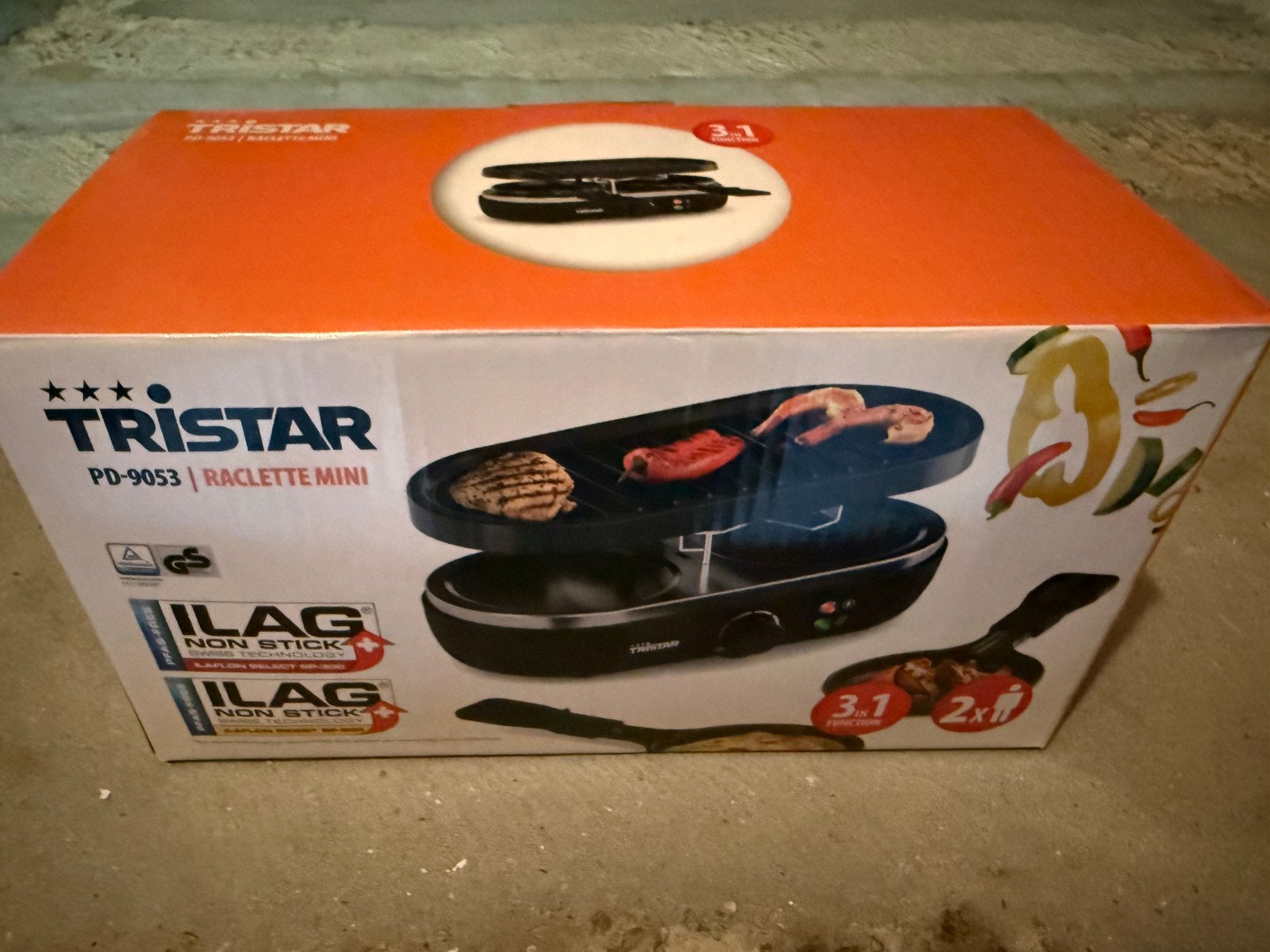 Tristar mini raclette en gourmet (nieuwstaat), Elektronische apparatuur, Gourmetstellen, Ophalen of Verzenden, Zo goed als nieuw