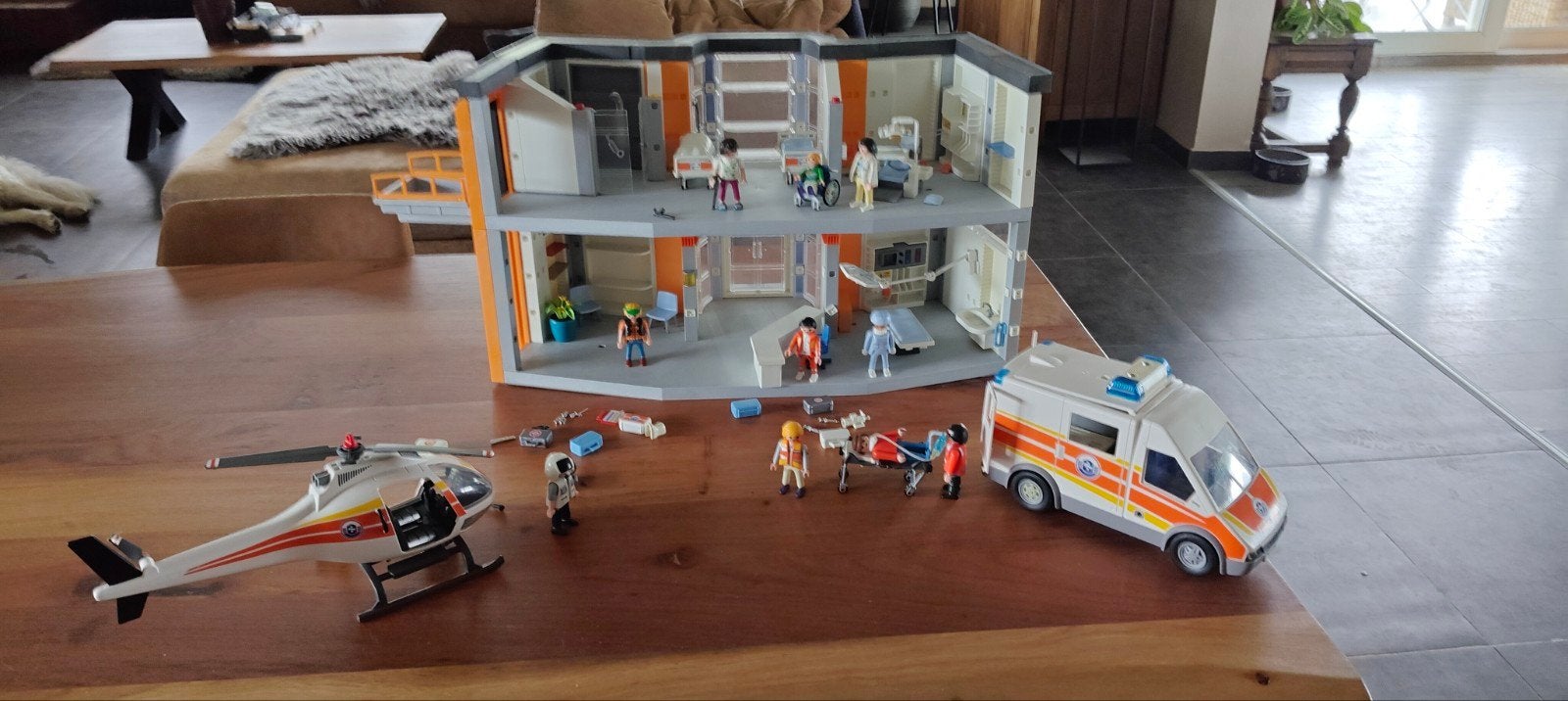 Playmobil ziekenhuis met ambulance, Ophalen of Verzenden