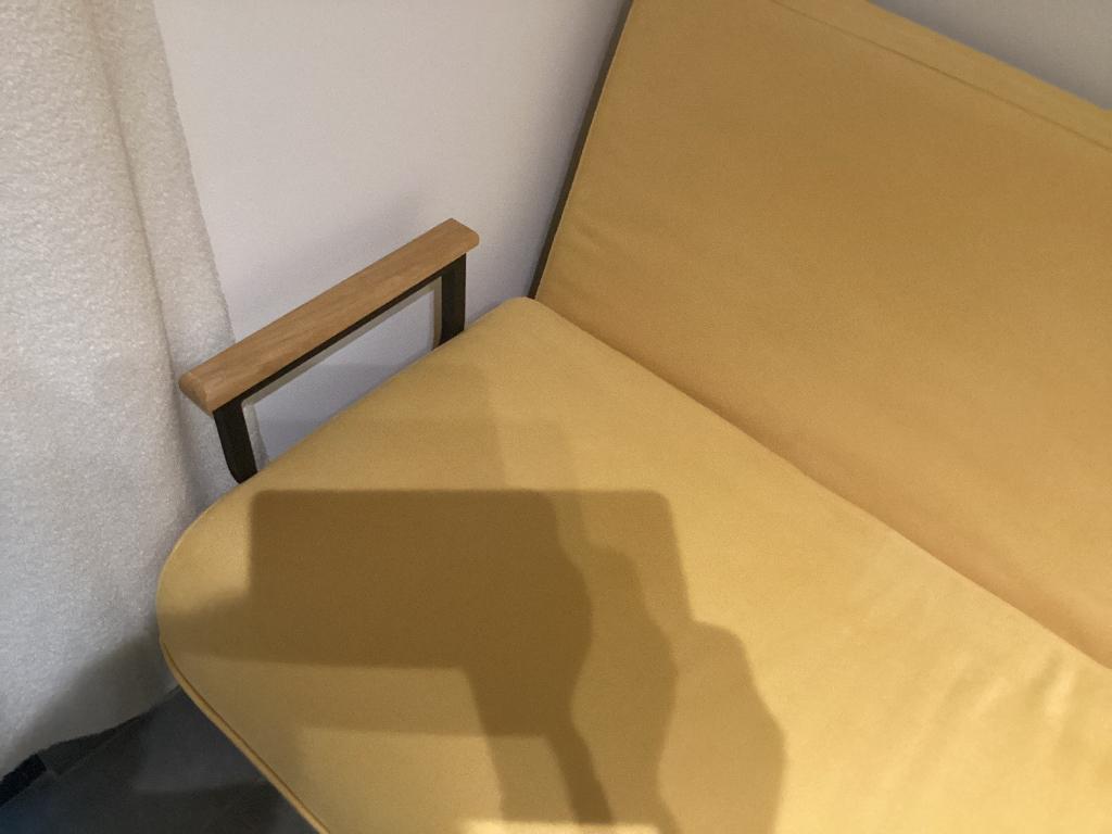 Salon zetel met Slaapbank, Ophalen, Hout, Tweepersoons, 75 tot 100 cm
