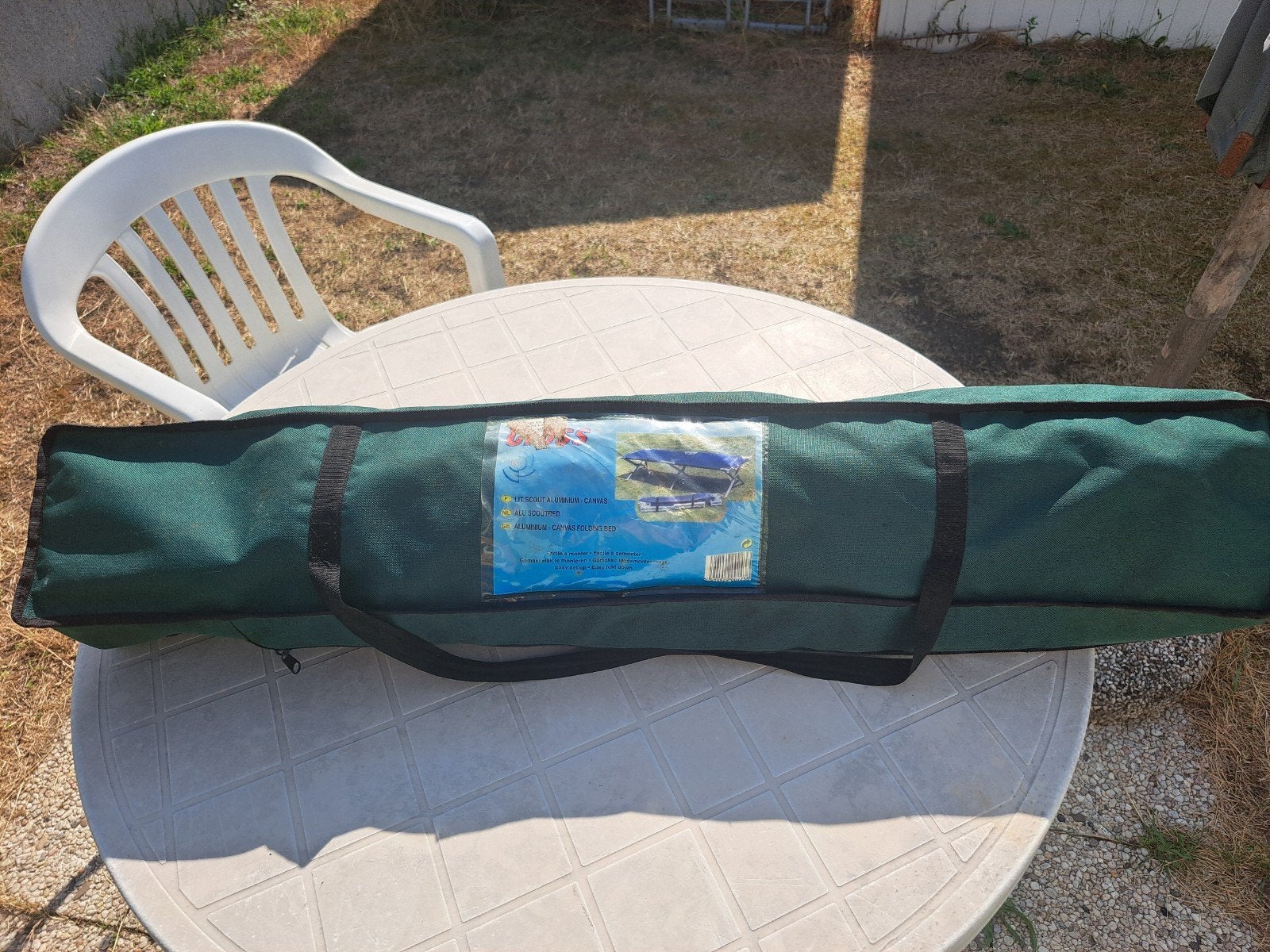 Campeerbed, Ophalen