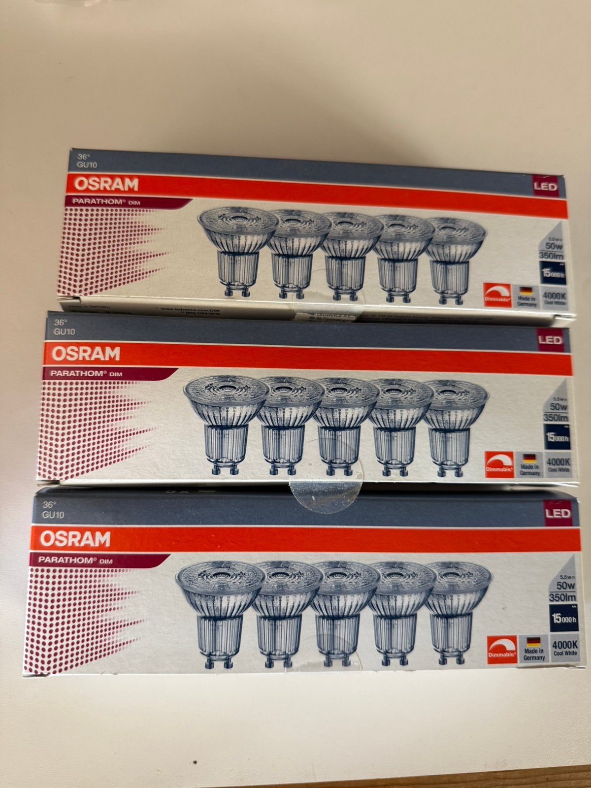 Osram Parathom DIM LED reflectorlampen GU10, Maison & Meubles, Lampes | Spots, Neuf, GU10, Enlèvement, LED