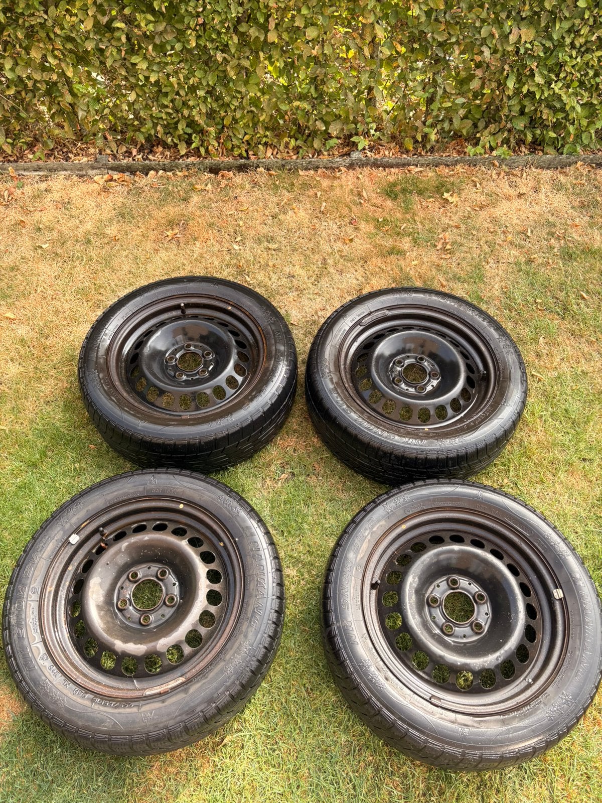 Roues en acier 5 x 112 avec de bons pneus, Enlèvement, Utilisé