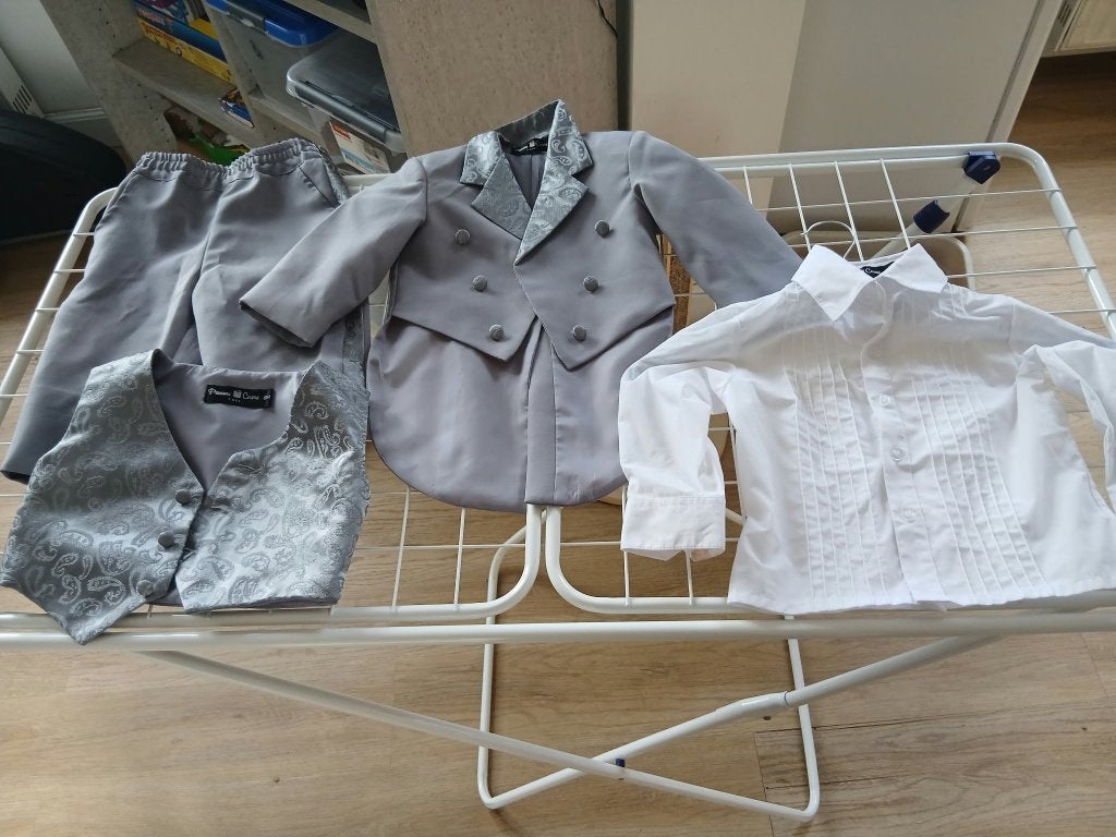 costume  petit garçon baptême, Ophalen, Gebruikt, 104 of kleiner, Jongen