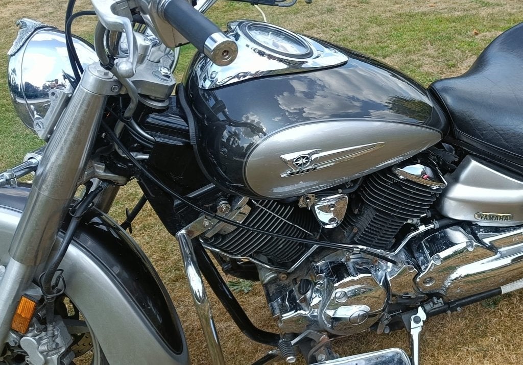 Yamaha Dragster 1100cc, Motoren, Cardan-aandrijving, 2 cilinders, Gebruikt, Particulier