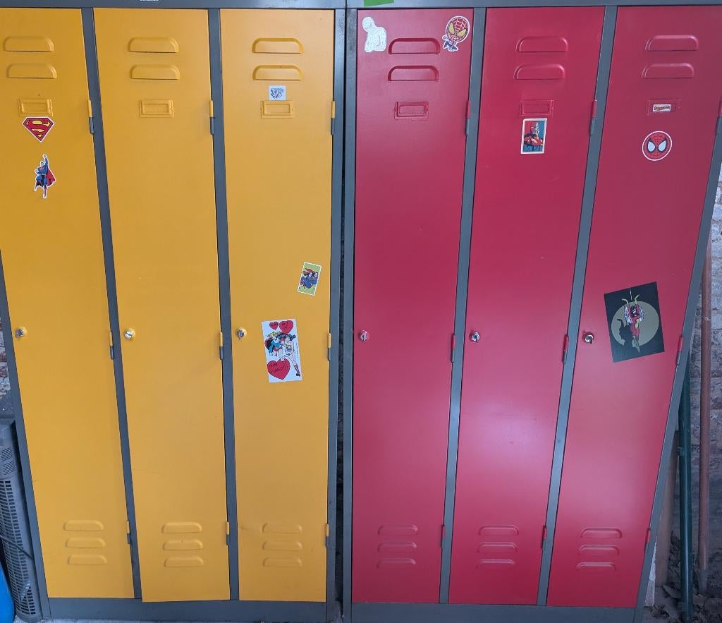​2 vintage lockerkasten MEWAF, Ophalen, Gebruikt