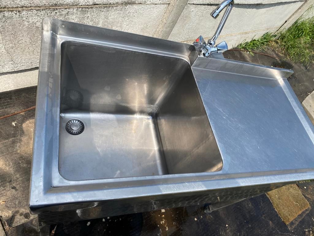 Horeca Wastafel inox 110x55x90cm hoog, Ophalen
