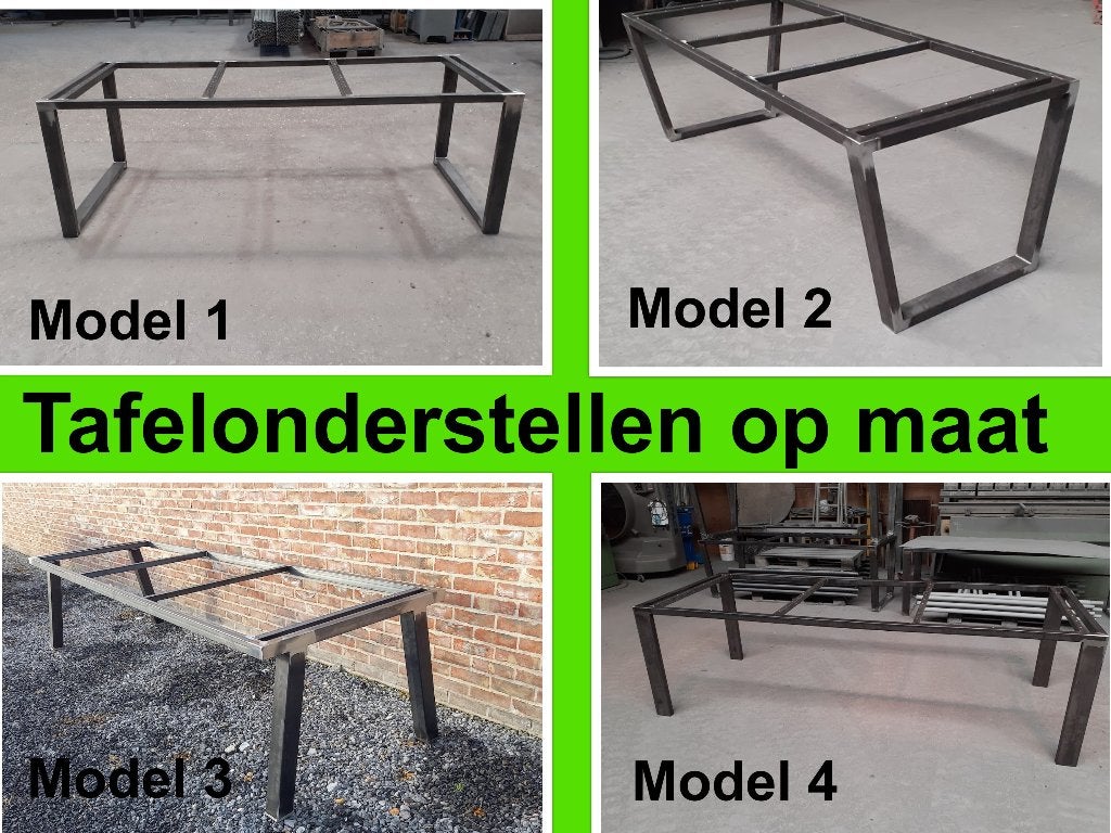 Uw tafelonderstel OP MAAT - eettafel - bartafel - tuintafel, Ophalen, Tafelpoot, 50 tot 100 cm, Metaal