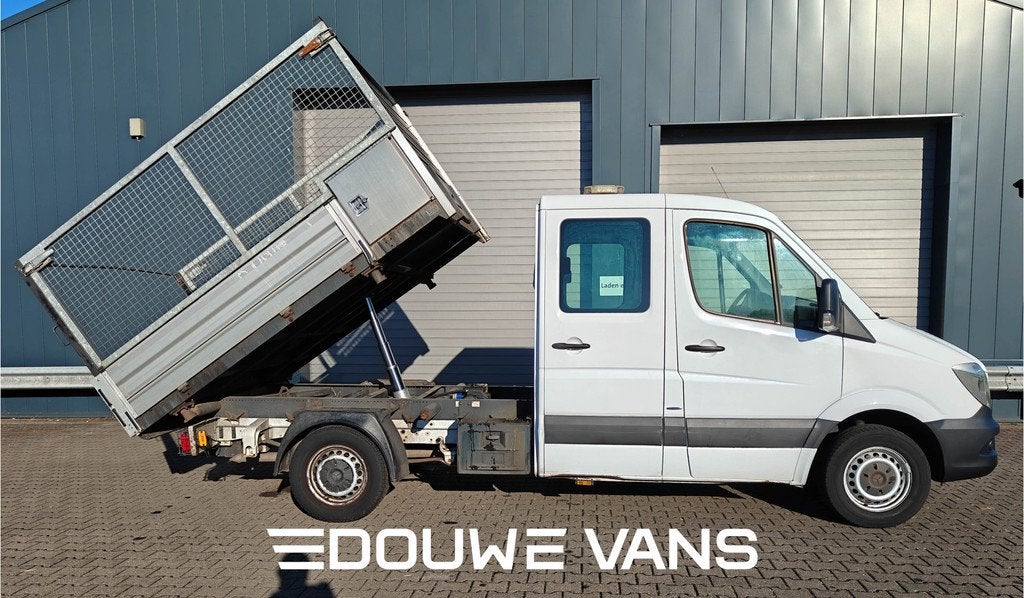 Mercedes-Benz Sprinter 310 Kipper DC 7 Pers. Trekhaak Airco, Auto's, Bestelwagens en Lichte vracht, Automaat, Achterwielaandrijving