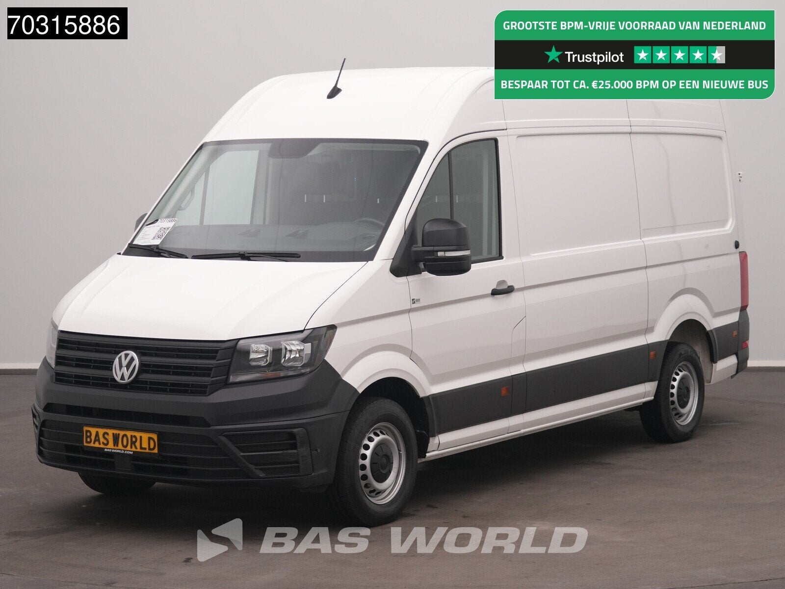 Volkswagen Crafter 140pk L3H3 Airco Camera Scherm L2H2 Airco, Start-stop-systeem, Stof, Gebruikt, Euro 6