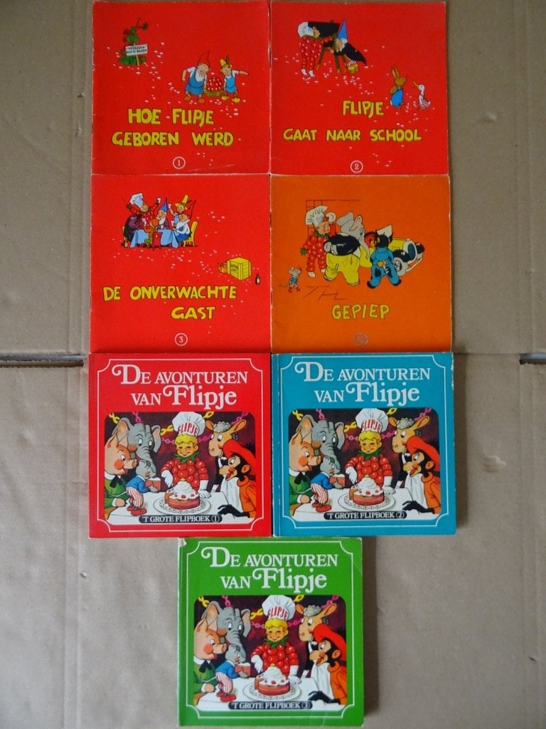 Collection Flipje livres Flipje vintage Avonturen van Flipje, Livres, Plusieurs BD, Enlèvement ou Envoi, E.M Ten Harmsen, Utilisé