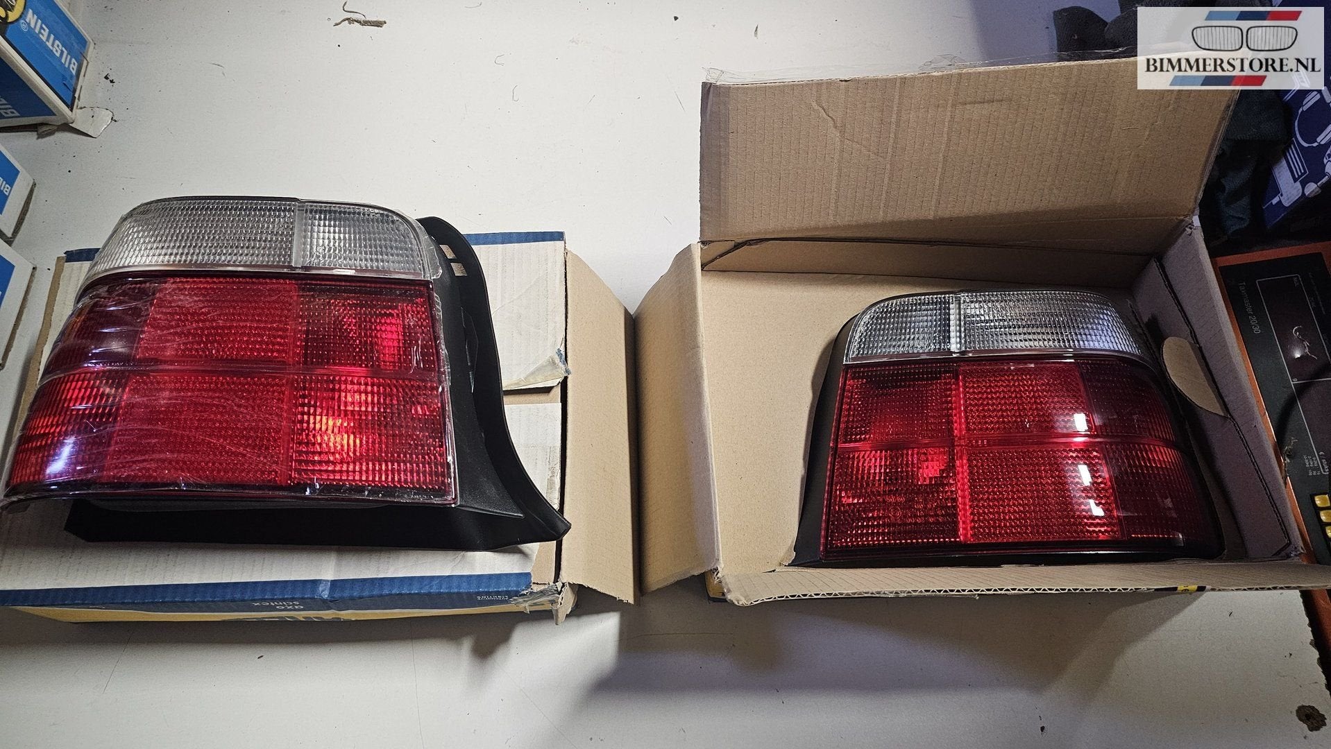 Achterlicht set wit rood BMW 3 serie E36 compact 08314 08315, -, Utilisé, -, Enlèvement ou Envoi