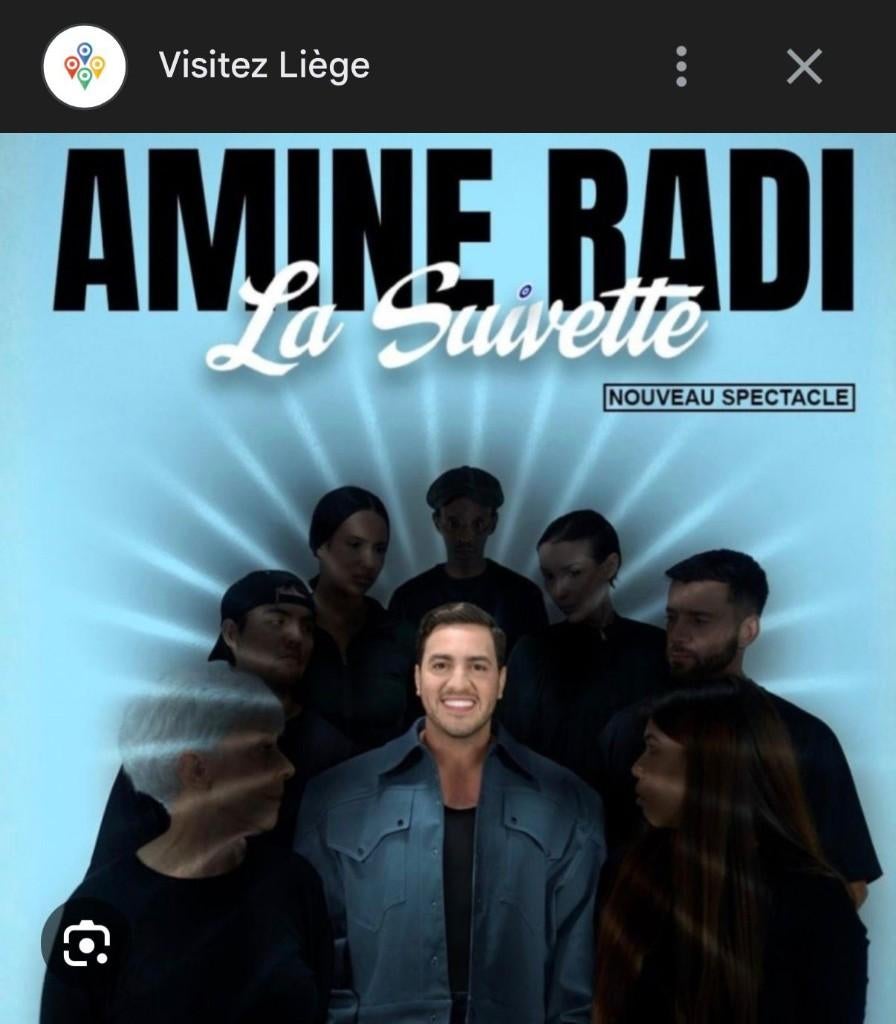 Billets Spectacle Amine Radi 04.06.2026 Liège, Divers, Divers Autre, Enlèvement, Neuf