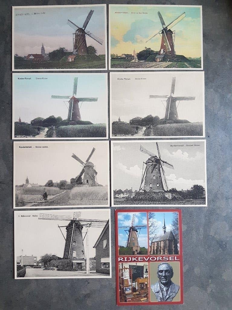Rijkevorsel Molen Windmolen ( 1 euro/ postkaart ), Verzamelen, Ophalen of Verzenden, Ongelopen, Antwerpen