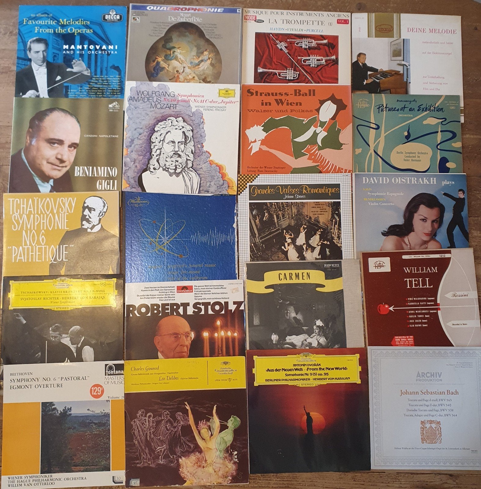 34 vinyles de musique classique, CD & DVD, Enlèvement, Utilisé