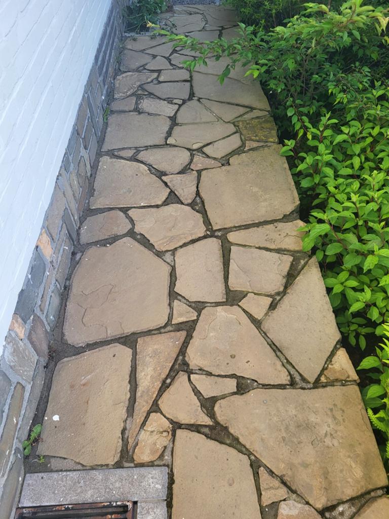 Flagstones bruin/ beige/ grijze, Tuin en Terras, Tegels en Klinkers, Ophalen