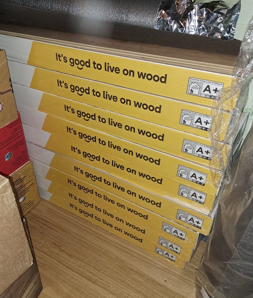 NIEUWE fineerparket met ondervloer, Ophalen, Nieuw, Plank