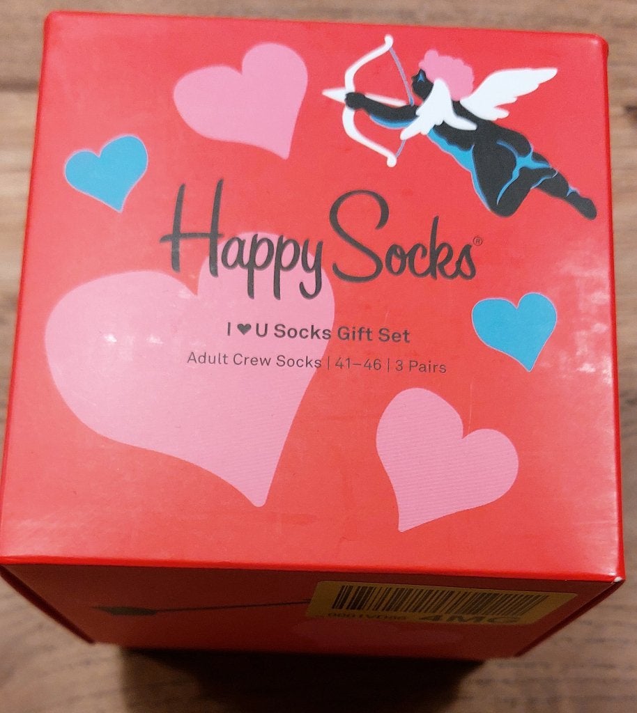 3 x HAPPY SOCKS I LOVE U GIFT SET (3p) maat 41-46, Ophalen of Verzenden, Nieuw, Maat 43 t/m 46, Happy Socks