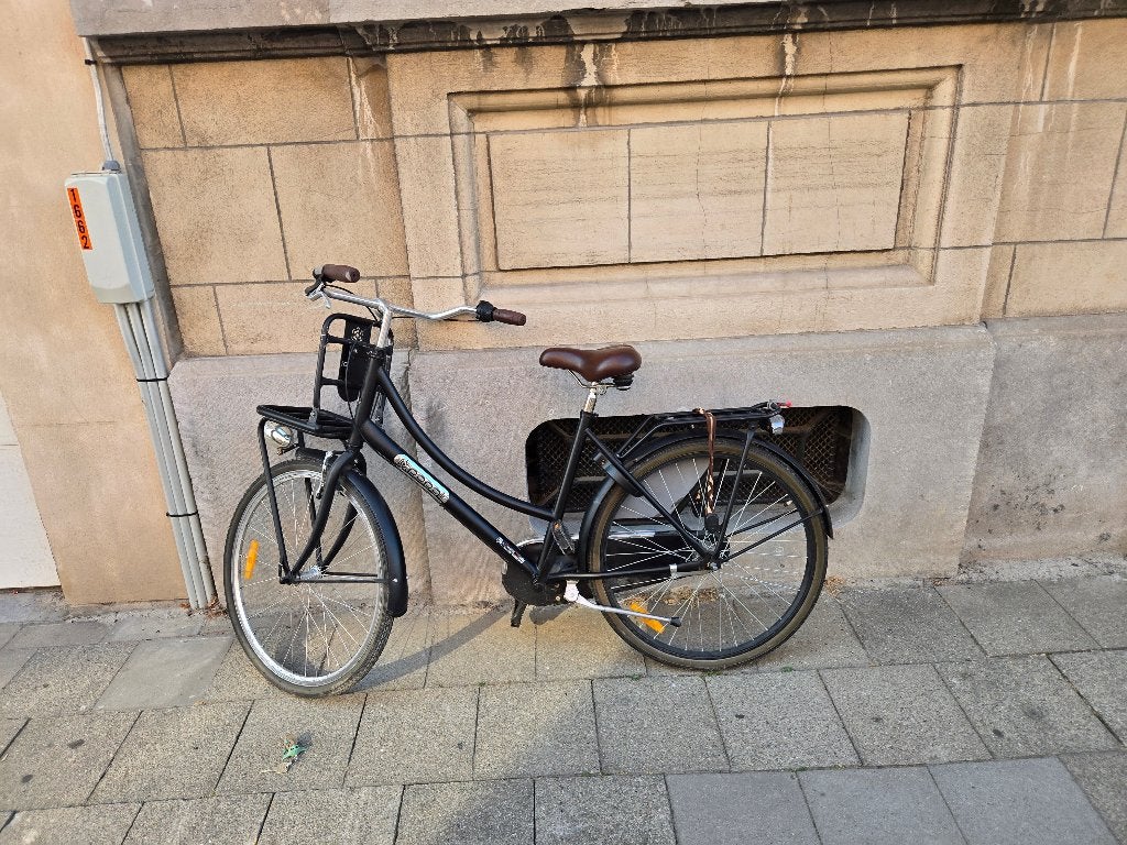fiets POPAL 26 inch zwart, Fietsen en Brommers, Ophalen, Zo goed als nieuw, Terugtraprem
