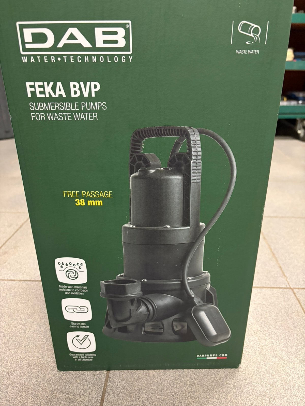 Dab feka 750 dompelpomp nieuw vuilwaterpomp, Jardin & Terrasse, Pompes à eau, Enlèvement, Neuf, Pompe à eaux claires