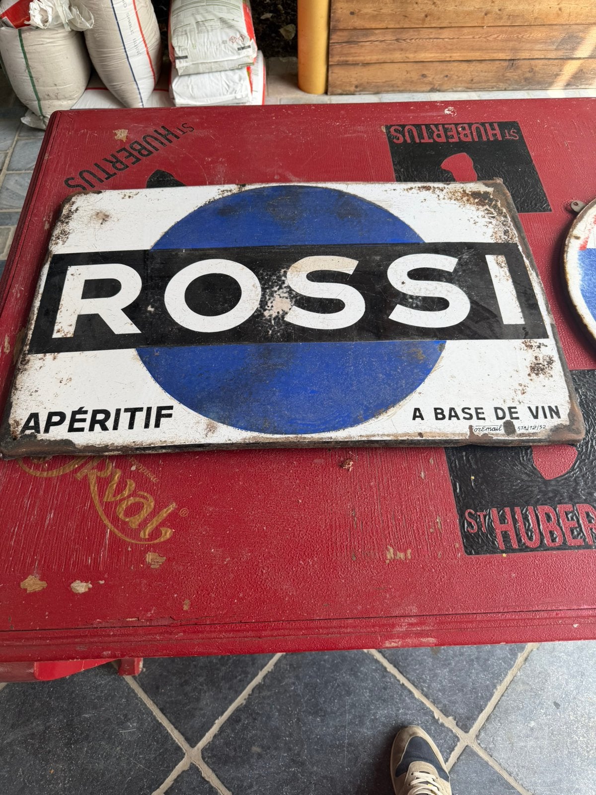 Oude reclame borden, Ophalen, Zo goed als nieuw