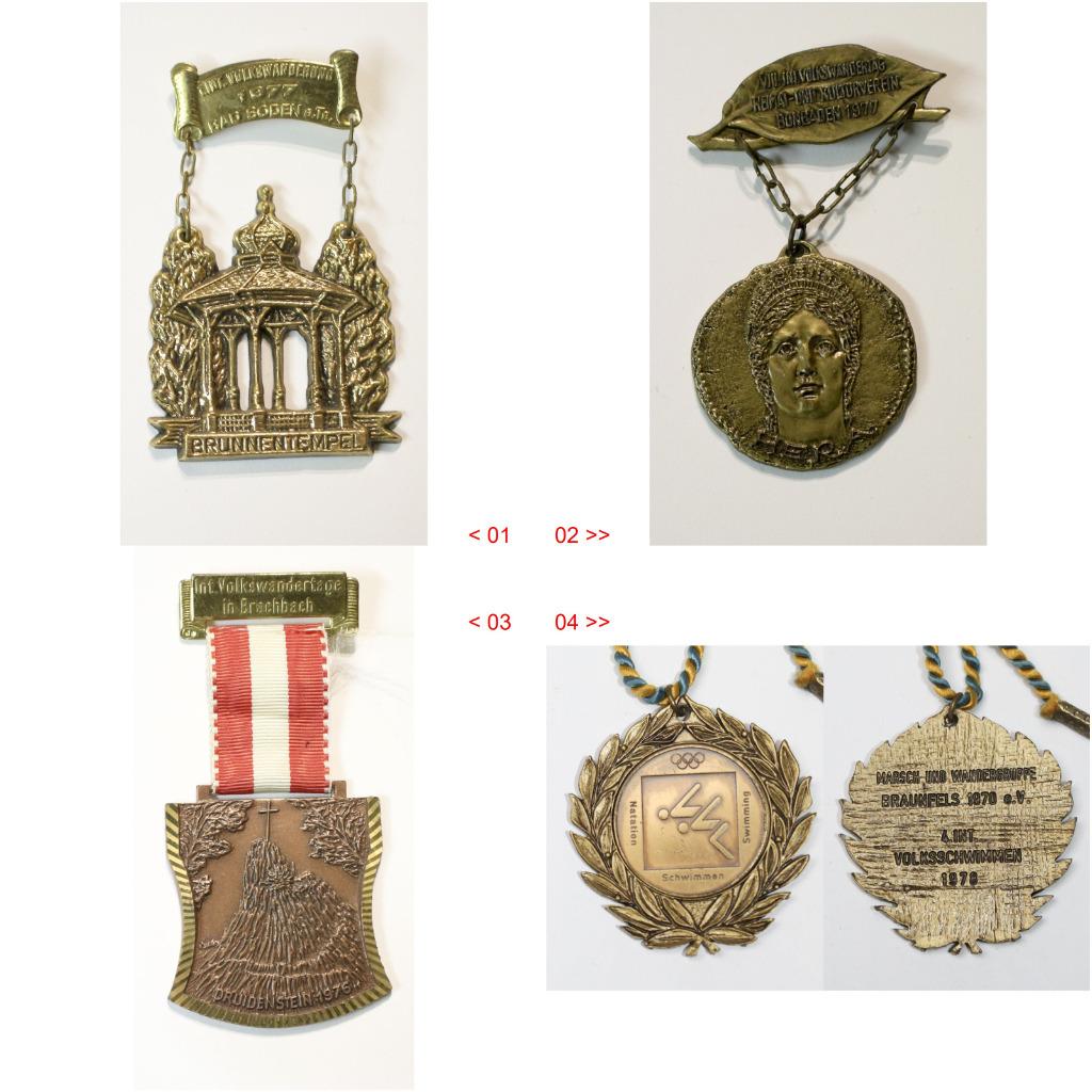 Médaille de marche-DE_Allemagne_2 € pce, Verzamelen, Ophalen of Verzenden, Overige soorten, Overige typen