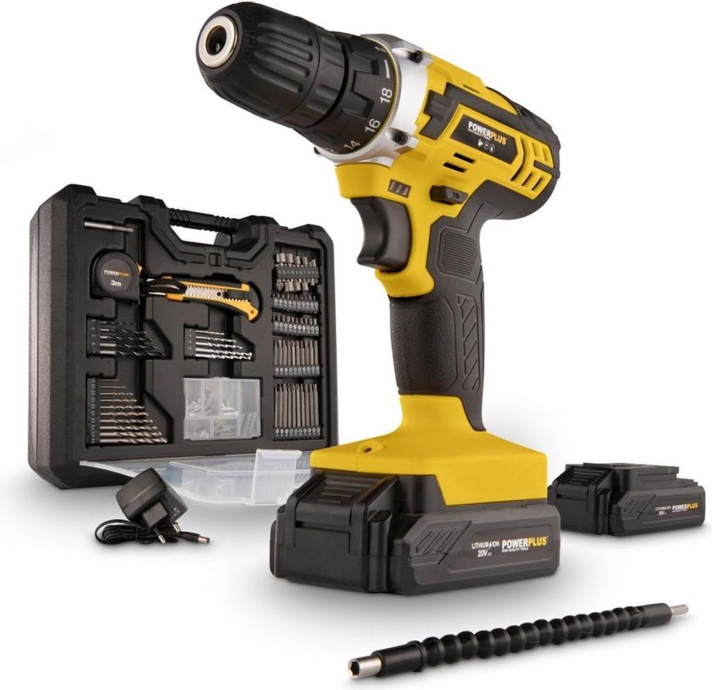 Powerplus Schroefboormachine POWX00830 + accessoires, Bricolage & Construction, Enlèvement ou Envoi, Neuf