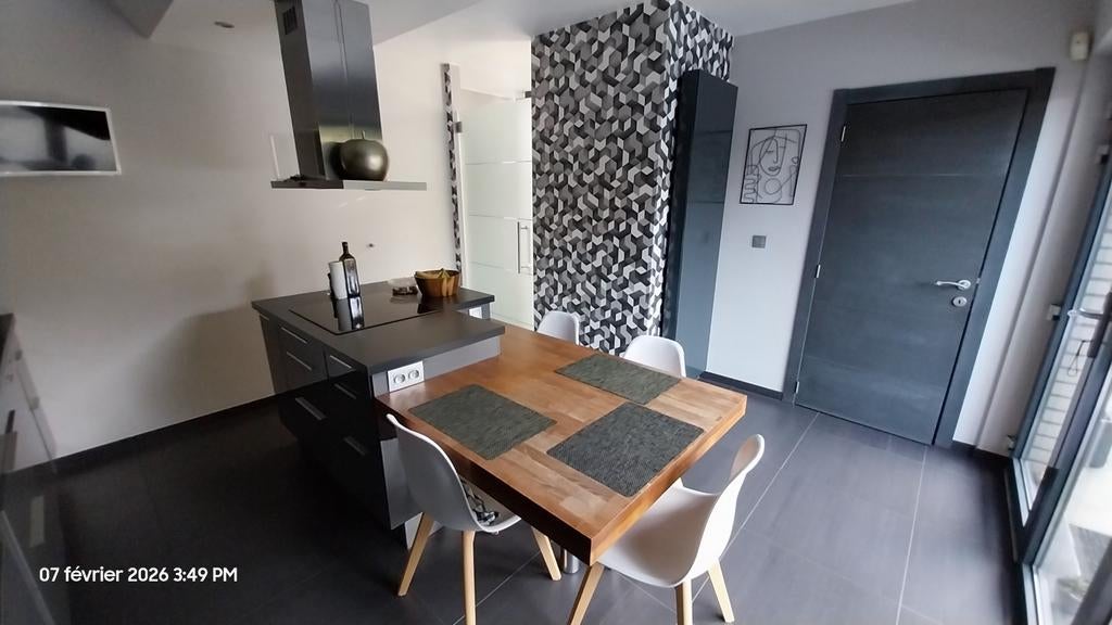 Meubles de cuisine équipée grise laquée, Utilisé, Gris, Synthétique, Autres types